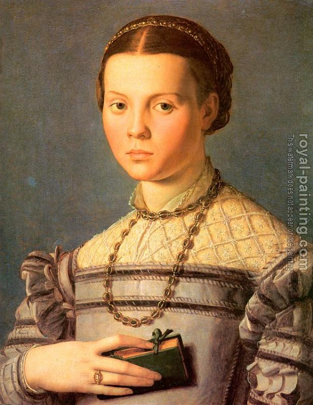 Agnolo Bronzino : Portrait of a Young Girl with a Prayer Book